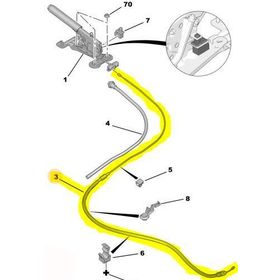 Cavo 4502687 Oto Arka El Freni Teli