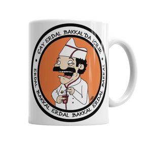 Çay Erdal Bakkalda İçilir Porselen Kupa Bardak