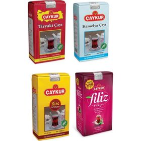 Çaykur 4x1 kg Tiryaki + Filiz + Turist + Kamelya Çayı