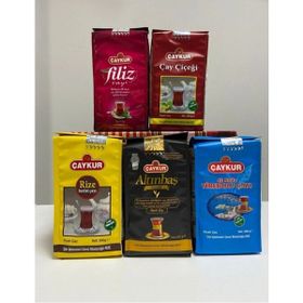 Çaykur 5x200 gr Tirebolu 42 + Altınbaş + Filiz + Çay Çiçeği + Turist Çayı