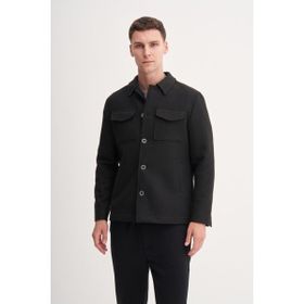 Cazador 13235 Siyah Kaşe Erkek Mont