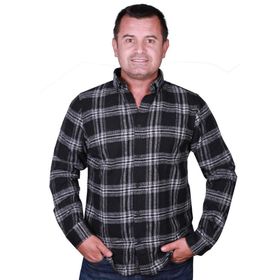 Cazador 2063 Siyah Kırmızı Erkek Oduncu Gömlek