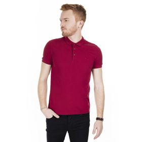 Cazador 22yceeo04613 Bordo Polo Yaka Erkek T-shirt
