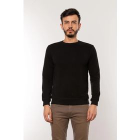 Cazador 24KCEEO05610 Siyah 3 İplik Erkek Sweatshirt