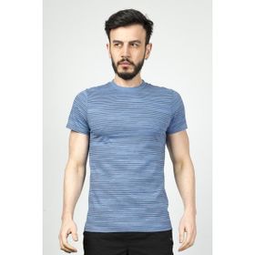 Cazador 4014 İndigo Bisiklet Yaka Erkek T-Shirt