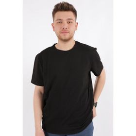 Cazador 4154 Siyah Erkek Battal O Yaka T-Shirt