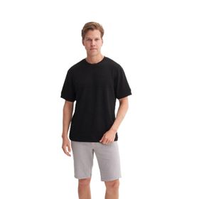 Cazador 4207 Polo Yaka Regular Fit Örme Dokulu Siyah Erkek T-shirt