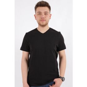 Cazador 4601 Beyaz Orta V Flamlı Erkek T-shırt
