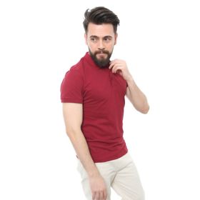 Cazador 4613 Bordo Polo Yaka Erkek T-Shirt