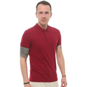 Cazador 4613 Bordo Polo Yaka Erkek T-Shirt
