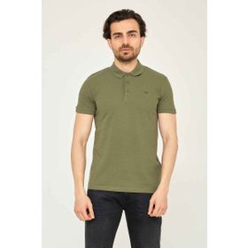 Cazador 4613 Haki Batal Polo Yaka Pike Erkek T-Shirt