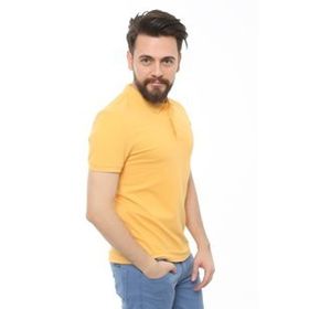 Cazador 4613 Hardal Polo Erkek T-Shirt