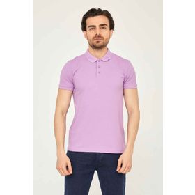Cazador 4613 Lila Polo Erkek T-Shirt