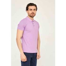 Cazador 4613 Lila Polo Erkek T-Shirt