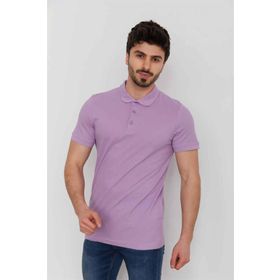 Cazador 4613 Lila Polo Erkek T-Shirt