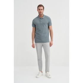 Cazador 46130 Polo Pıke Tshırt Erkek Polo Yaka Gri Tişört