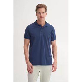 Cazador 46130 Polo Pıke Tshırt Erkek Polo Yaka İndigo Tişört