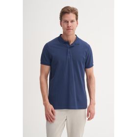 Cazador 46130 Polo Pıke Tshırt Erkek Polo Yaka İndigo Tişört