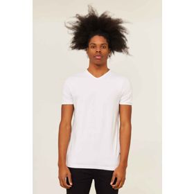 Cazador 4619 Beyaz Stn. V Yaka Erkek T-Shirt