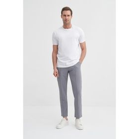 Cazador 46200 Beyaz Bisiklet Yaka Erkek T-Shirt