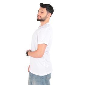 Cazador 4624 Beyaz V Yaka Erkek T-Shirt