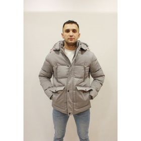 Cazador CAZ 1053 Gri Kapşonlu Su Geçirmez Termometreli Cep Detaylı Erkek Mont