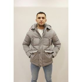 Cazador CAZ 1053 Gri Kapşonlu Su Geçirmez Termometreli Cep Detaylı Erkek Mont