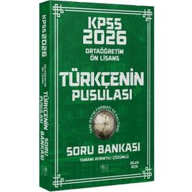 CBA Yayınları 2026 KPSS Lise Ortaöğretim Ön Lisans Türkçenin Pusulası Çözümlü Soru Bankası