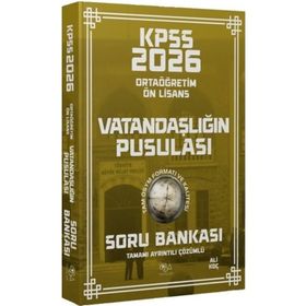 CBA Yayınları 2026 KPSS Lise Ortaöğretim Ön Lisans Vatandaşlık Vatandaşlığın Pusulası Çözümlü Soru Bankası