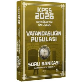 CBA Yayınları 2026 KPSS Lise Ortaöğretim Ön Lisans Vatandaşlık Vatandaşlığın Pusulası Çözümlü Soru Bankası