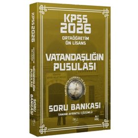 CBA Yayınları 2026 KPSS Lise Ortaöğretim Ön Lisans Vatandaşlık Vatandaşlığın Pusulası Çözümlü Soru Bankası