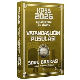 CBA Yayınları 2026 KPSS Lise Ortaöğretim Ön Lisans Vatandaşlık Vatandaşlığın Pusulası Çözümlü Soru Bankası