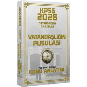 CBA Yayınları 2026 KPSS Lise Ortaöğretim Ön Lisans Vatandaşlık Vatandaşlığın Pusulası Konu Anlatımı