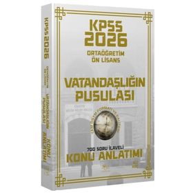 CBA Yayınları 2026 KPSS Lise Ortaöğretim Ön Lisans Vatandaşlık Vatandaşlığın Pusulası Konu Anlatımı
