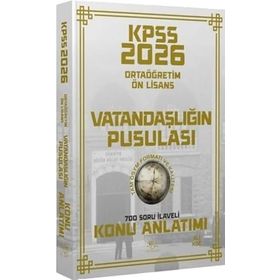 CBA Yayınları 2026 KPSS Lise Ortaöğretim Ön Lisans Vatandaşlık Vatandaşlığın Pusulası Konu Anlatımı