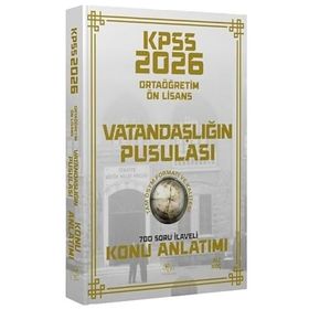 CBA Yayınları 2026 KPSS Lise Ortaöğretim Ön Lisans Vatandaşlık Vatandaşlığın Pusulası Konu Anlatımı