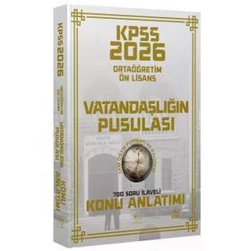 CBA Yayınları 2026 KPSS Lise Ortaöğretim Ön Lisans Vatandaşlık Vatandaşlığın Pusulası Konu Anlatımı
