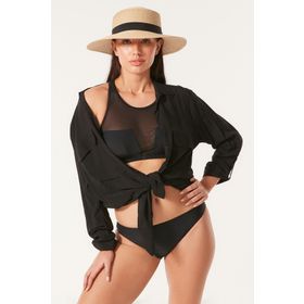 C&City 3140 Siyah Transparan Body Bikini Takım