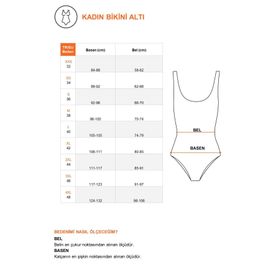 C&City 3144 Bordo Yüksek Bel Kaplı Bikini Takım