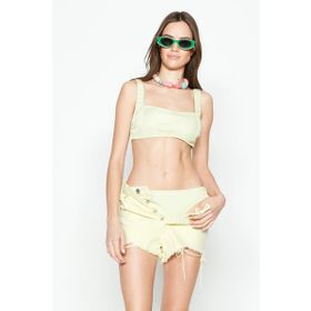 C&City 3227 Zeytin Yeşil Straplez Bikini Takımı