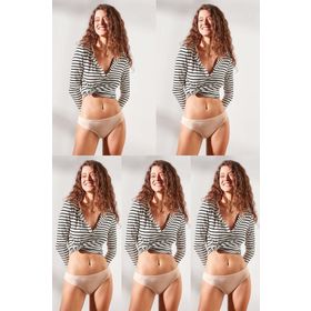 C&City 523 Ten 5'li Bikini Kadın Külot
