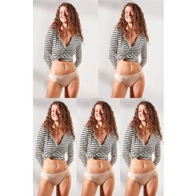 C&City 523 Ten 5'li Bikini Kadın Külot