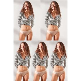 C&City 523 Ten 5'li Bikini Kadın Külot