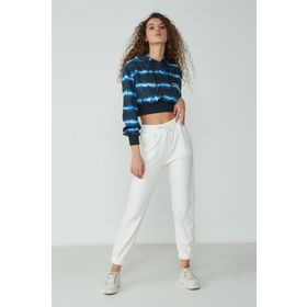 C&City 734 Basic Jogger Ekru Kadın Eşofman Altı