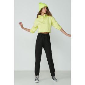 C&City 735 Siyah Jogger Manşet Spor Kadın Eşofman Altı