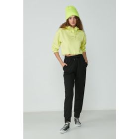 C&City 735 Siyah Jogger Manşet Spor Kadın Eşofman Altı
