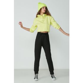 C&City 735 Siyah Jogger Manşet Spor Kadın Eşofman Altı