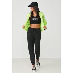 C&City 802 Basic Jogger Siyah Kadın Eşofman Altı