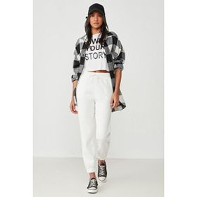 C&City 802 Basic Jogger Yeşil Kadın Eşofman Altı