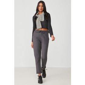 C&City 807 Double Paça Füme Kadın Eşofman Altı